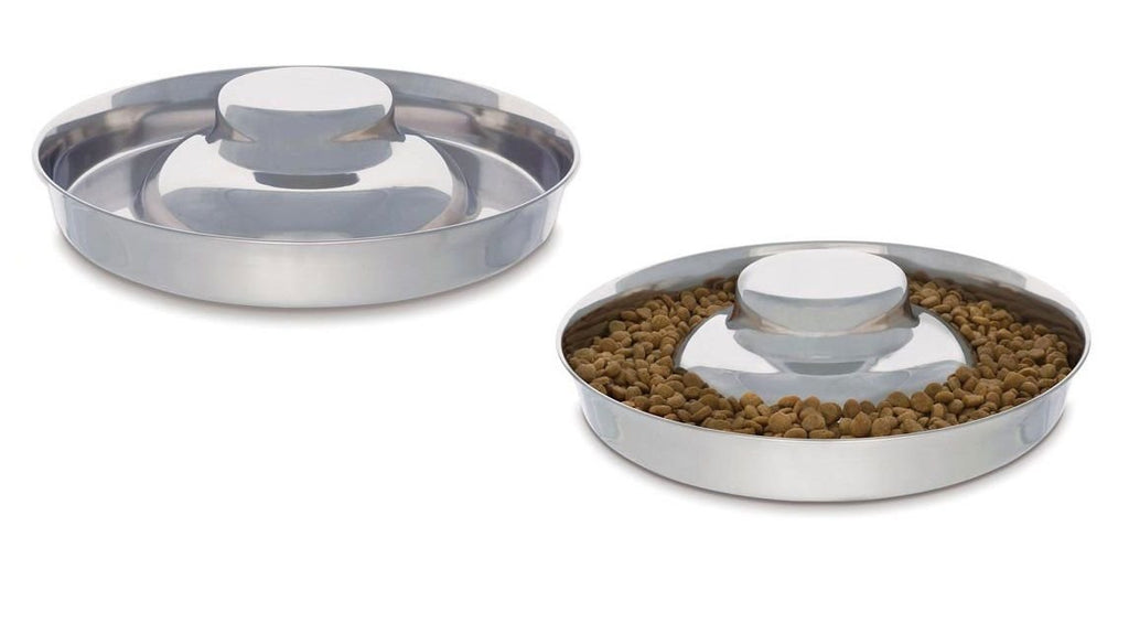 [Australia] - Pro Select Stainless Steel Multi Puppy Pan Litter Feeder Dish Dog Bowl Saucer Choose Size 11 Inch - 50oz 