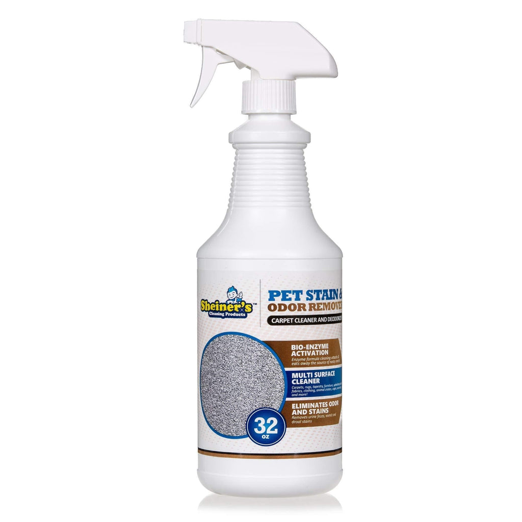 [Australia] - Sheiner's Pet Odor Eliminator - 32 Oz Spray - Advanced Bio-Enzyme Cleaner and Stain Remover for Dogs and Cats Urine Smells and Stains on Carpets, Tapestries, Fabrics - Non Toxic & Child Safe 