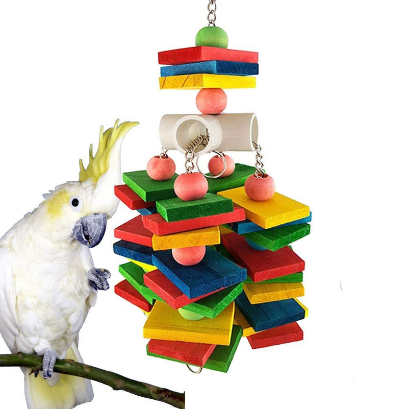 [Australia] - Mrli Pet Parrot Cage Toys Bird Chew Toys for Cockatoo Budgies Parakeet Cockatiel Lovebirds Intelligence Training Birdcage Accessorie Knots Block Chewing Toys 
