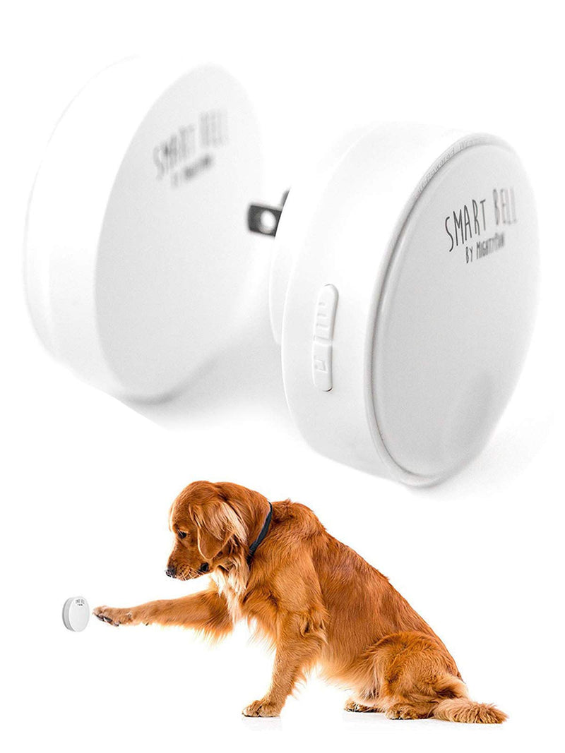 Mighty Paw Smart Bell 2.0, Dog Potty Communication Doorbell, Super-Light Press Button Doorbell 1 Activator White - PawsPlanet Australia