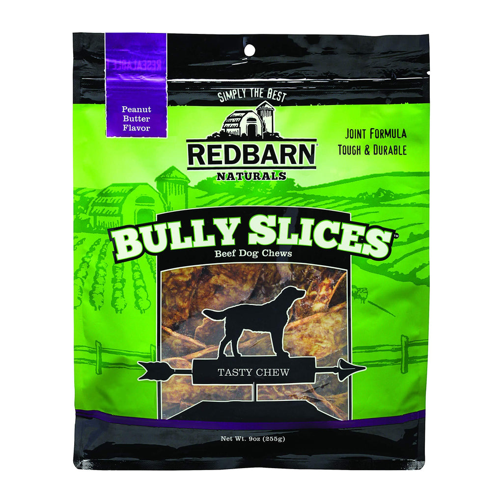 [Australia] - Red Barn Naturals Bully Slices Beef Dog Chews, Peanut Butter, 9 Ounce, 3 Pack 