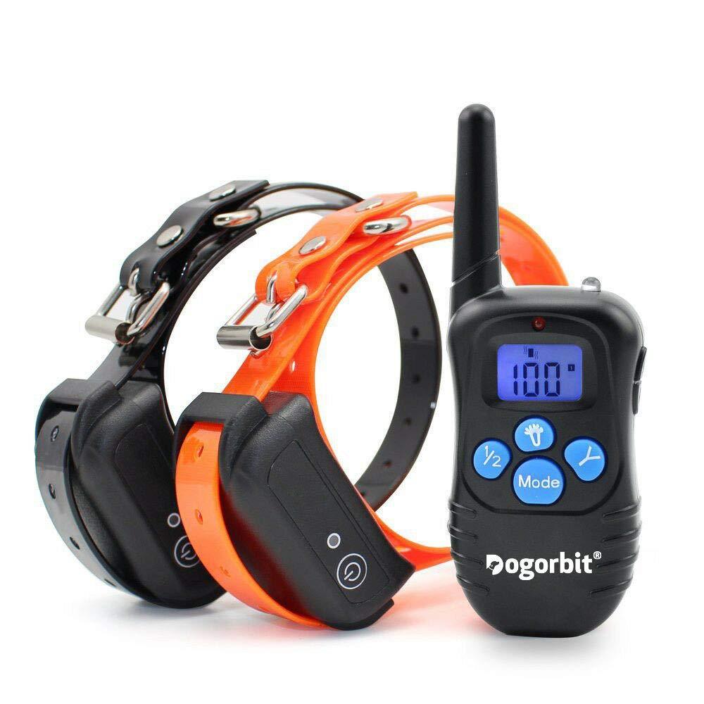 [Australia] - UPDATED Dogorbit Shock Collar for Dogs. 100% Waterproof Dog Shock Collar with Remote for 2 Dogs. Rechargeable 330 yd Dog Training Collar with Light, Beep, Vibration and Shock at an Affordable Price. 