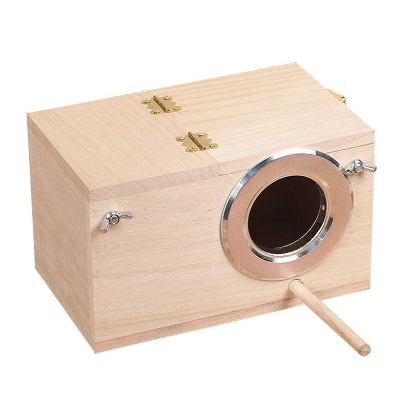 YJJKJ Pet Wood Parakeet Budgie Cockatiel Breeding Nesting Bird Aviary Cage Box S - PawsPlanet Australia