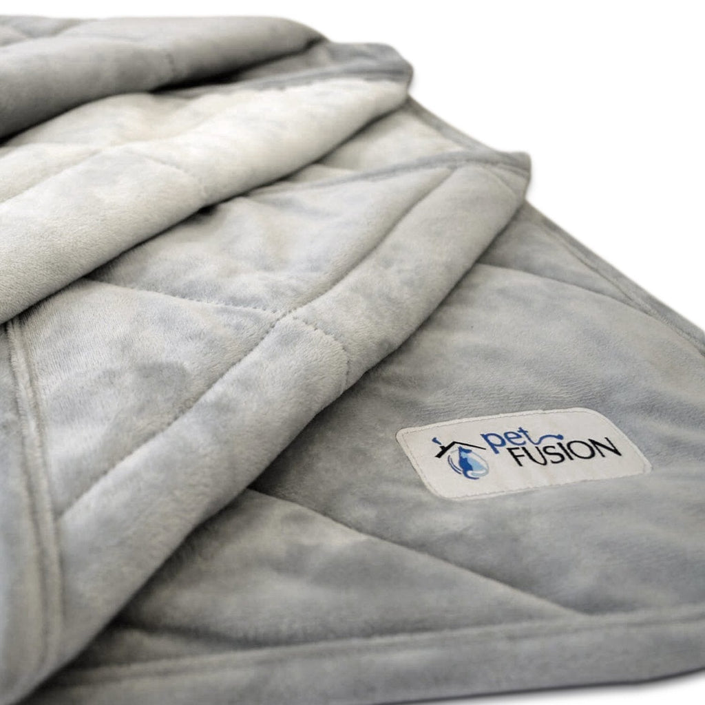 PetFusion Premium Plus Quilted Pet Blanket Blanket, Multiple Sizes for Dogs & Cats. Small (31 x 27") Grey - PawsPlanet Australia