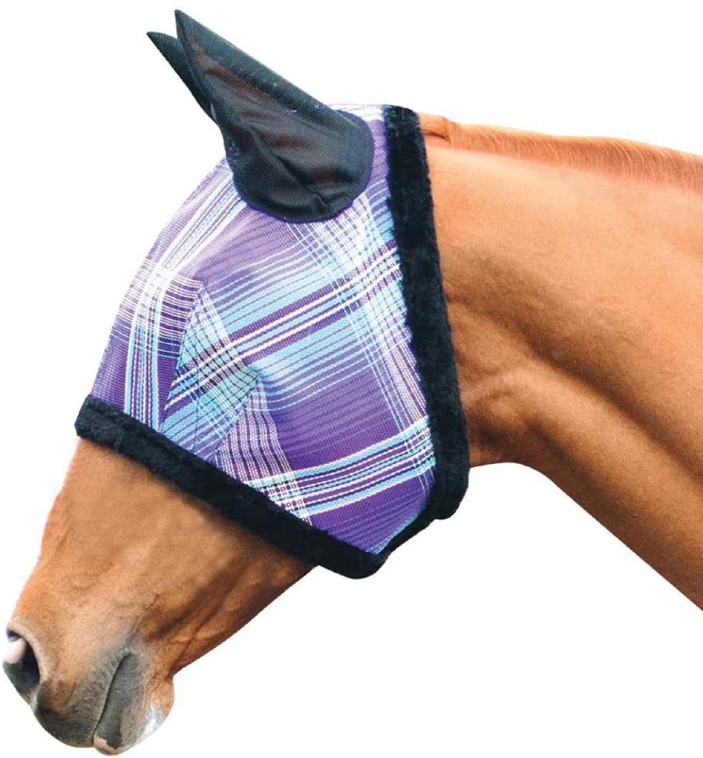 Kensington Horse Fly Mask with Protective Mesh and Plush Fleece Ears- Protection from Insect Bites and Perfect for Wound Recovery - PawsPlanet Australia