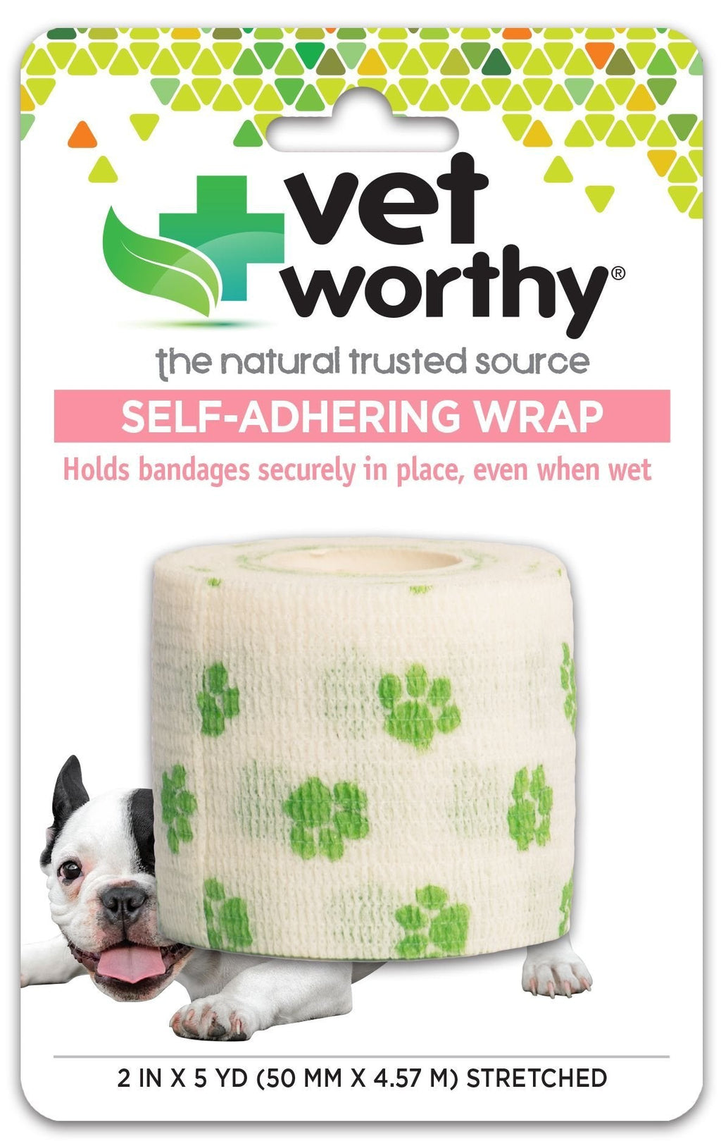 [Australia] - Vet Worthy Adhering Wrap for Dogs Paw Print 
