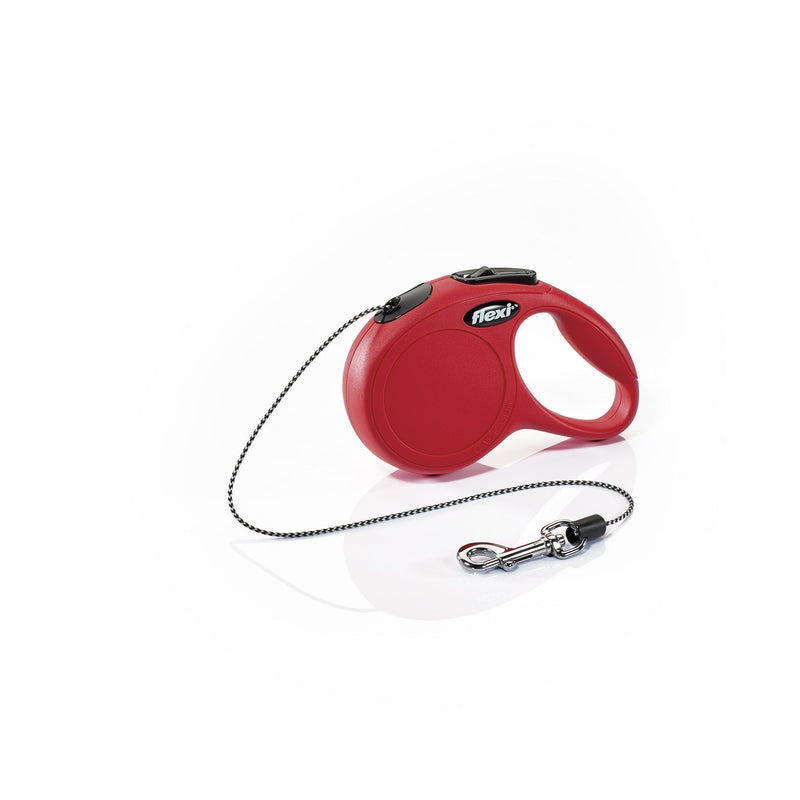 [Australia] - FLEXI New Classic Retractable Dog Leash (Cord), 10 ft, Extra Small, Red 