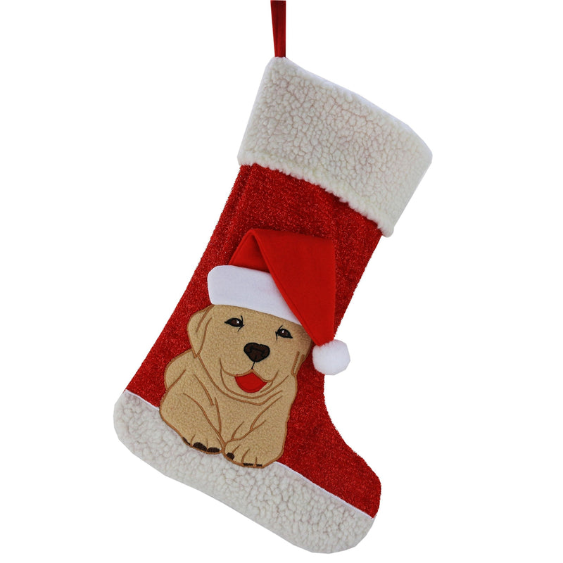 [Australia] - WEWILL Christmas Holiday Pet Theme Embroidered Stockings Socks, 20 Inch (Dog) Dog 
