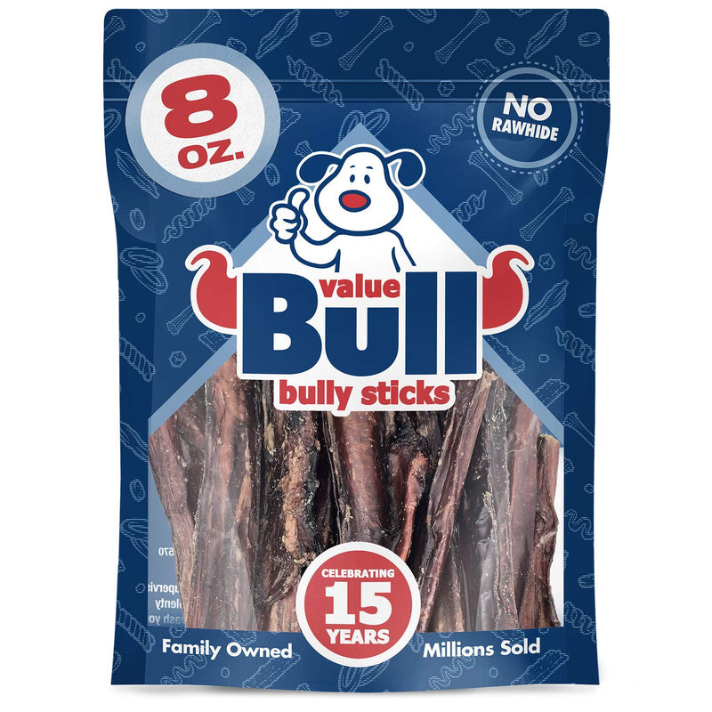 [Australia] - ValueBull USA Bully Sticks for Dogs, 6 Inch, 8 Ounce 