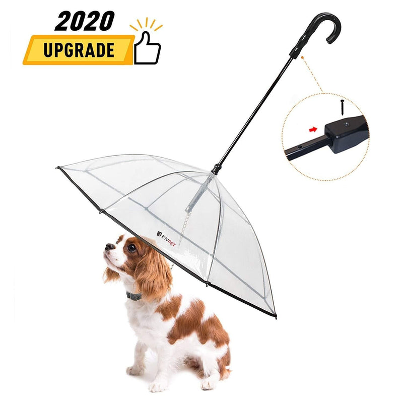 [Australia] - LESYPET Pet Dog Umbrella with Leash for Small Pets, Fits 20” Back Length Pets 