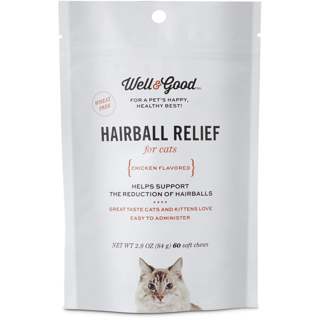 Well & Good Hairball Relief Soft Chew Cat Supplement, 60 CT - PawsPlanet Australia