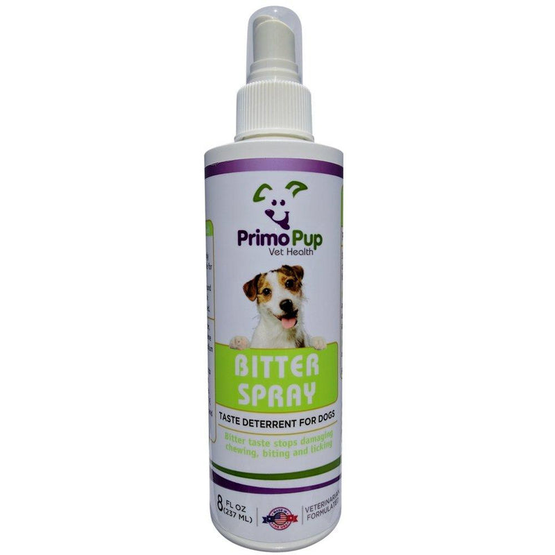 [Australia] - Primo Pup Bitter Spray Taste Deterrent for Dogs Vet Health | Stops Damaging Chewing, Biting and Licking | 8 fl oz 