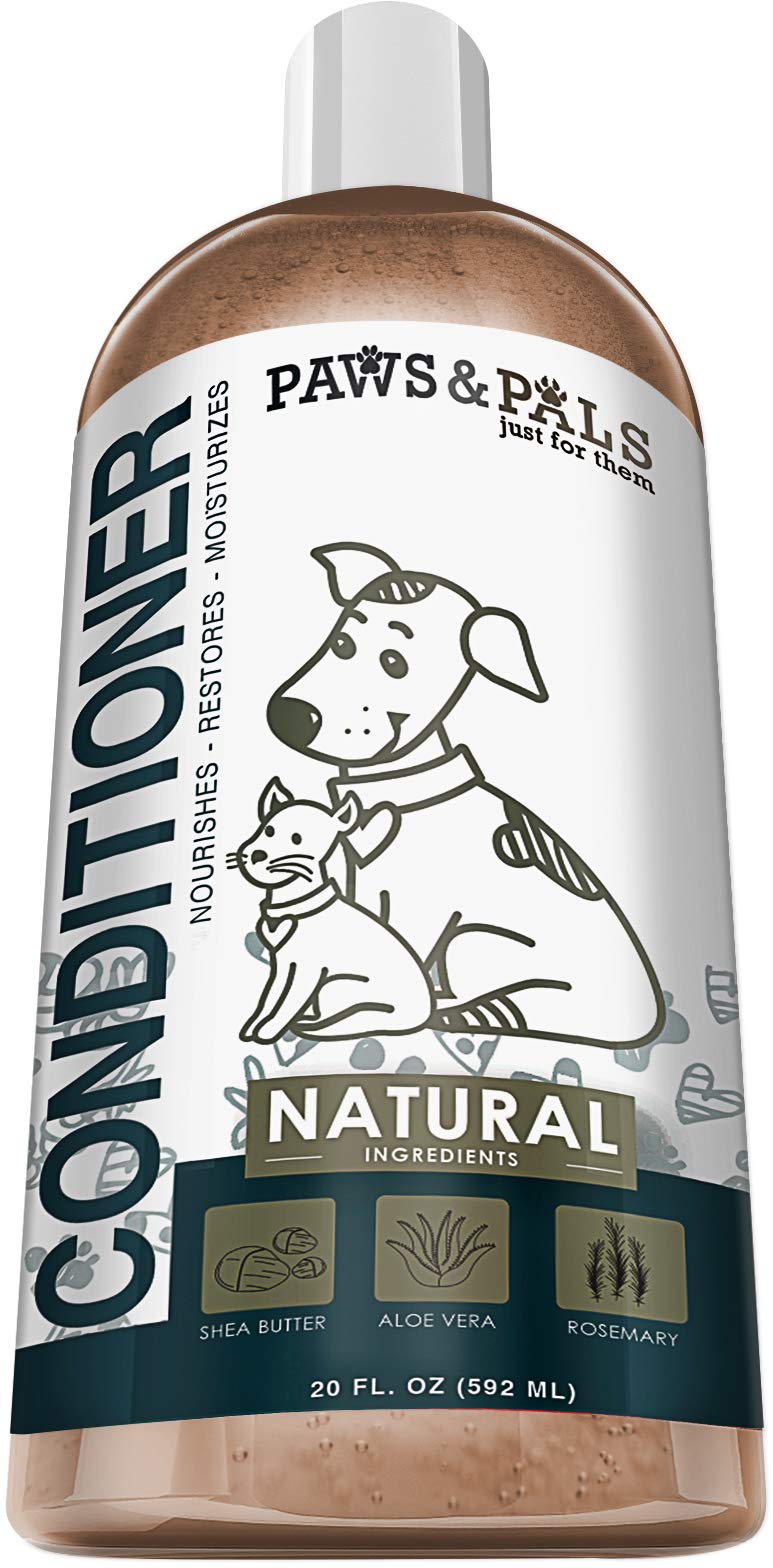 [Australia] - Dog Conditioner For Dry Itchy Skin - Treatment Best for Puppy Dogs & Cat Hair - Pet Detangler Oatmeal Bath Wash Mange Anti-Itch Relief Smell Odor Eliminator Pets Deep Leave In Conditioning Moisturizer 