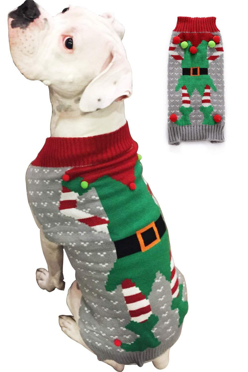 BOBIBI Dog Sweater Christmas Pet Cat Winter Knitwear Warm Clothes XL Clown - PawsPlanet Australia