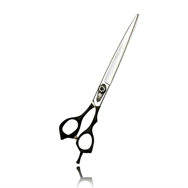 [Australia] - Purple Dragon Professional 8.0 inch Pet Grooming Hair Cutting Scissor and Dog Hair Thinning Shear - Japan 440C Stainless Steel Perfect for Pet Groomer or Family Use 