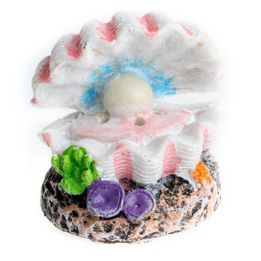 [Australia] - Sunyiny Aquarium Decor Air Bubble Stone Coral Pearly Shells Oxygen Pump Resin Crafts for Aquarium Fish Tank Ornament Decoration 