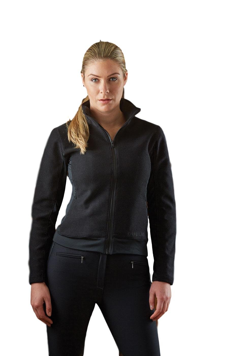 Dublin Zahra Zip Thru Top Black (M, Black) - PawsPlanet Australia