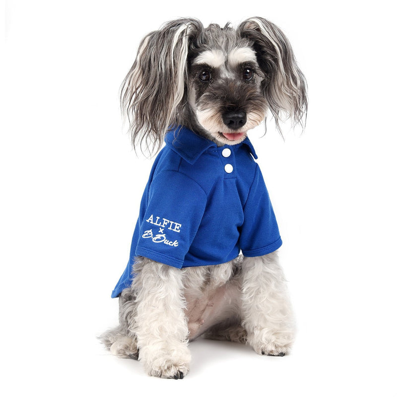 Alfie Pet - Jason Solid Color Polo Shirt - Color: Blue, Size: Small - PawsPlanet Australia