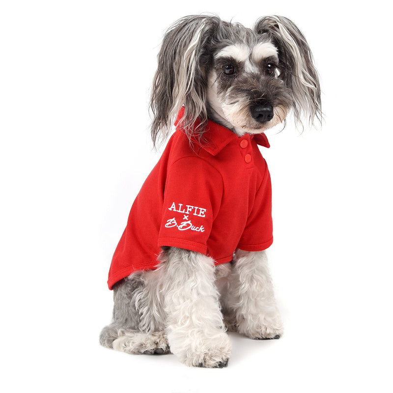 [Australia] - Alfie Pet - Jason Solid Color Polo Shirt - Color: Red, Size: XS 