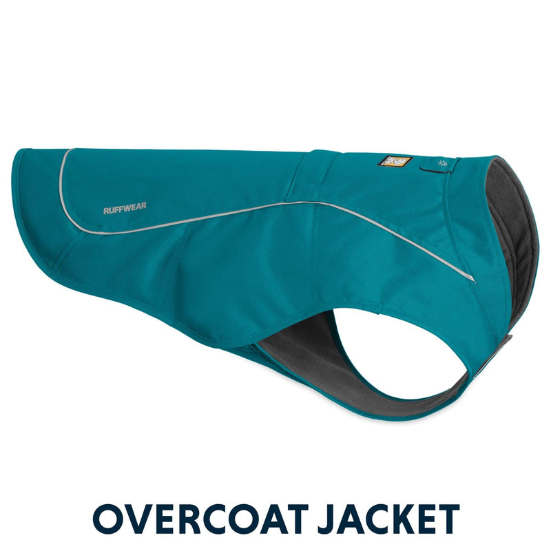 [Australia] - RUFFWEAR Abrasion-Resistant Dog Jacket with Fleece Lining Baja Blue X-Large 