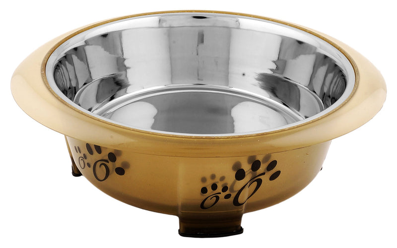 [Australia] - Iconic Pet 52398 Colour Splash Designer Oval Fusion Bowl Medium Brown 