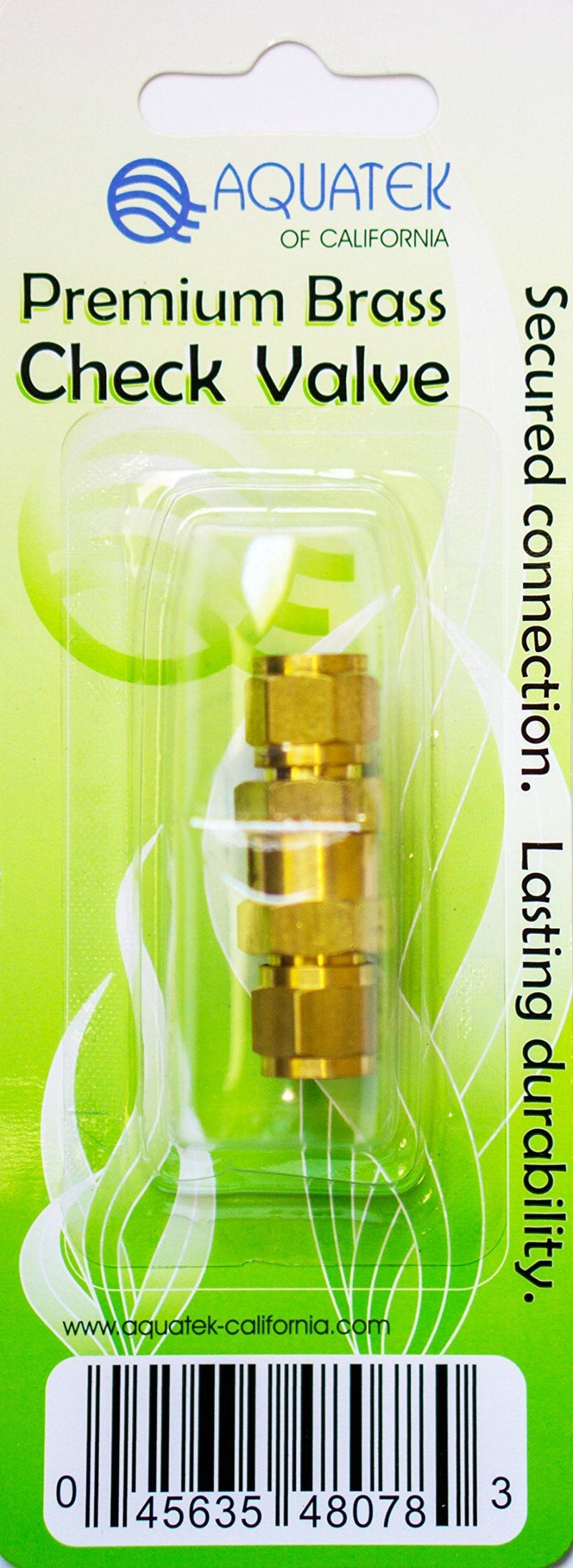 [Australia] - AQUATEK Premium Brass Check Valve & Extension Connector for Aquariums 