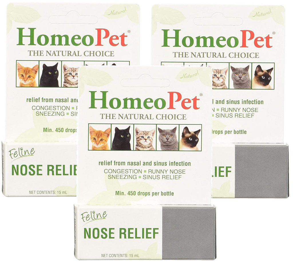 (3 Pack) Homeopet Feline Nose Relief, One Size - PawsPlanet Australia