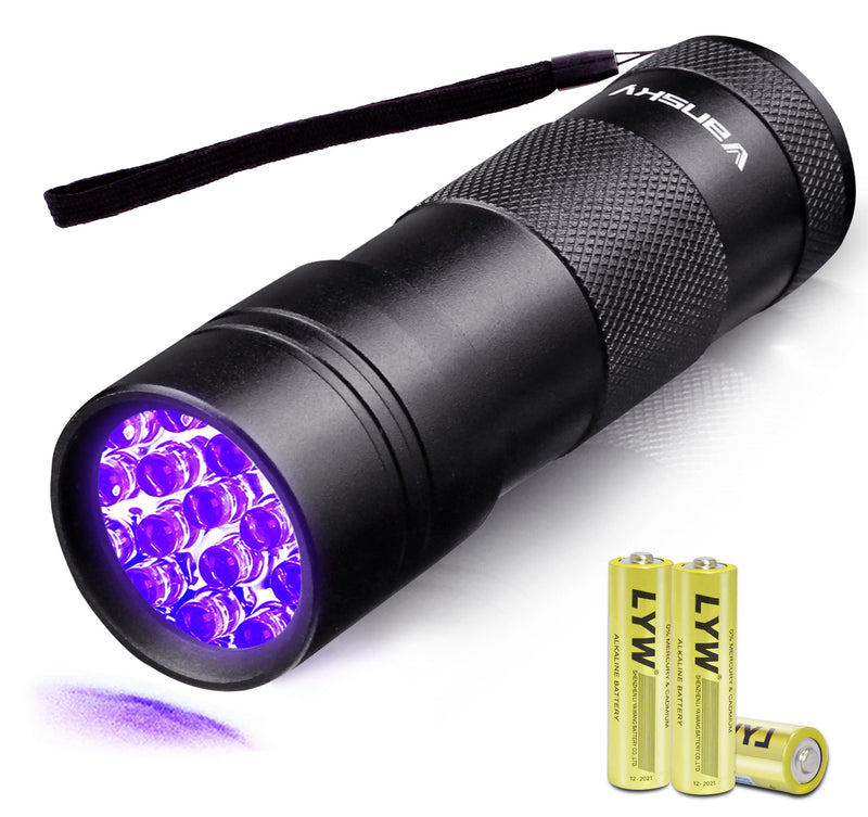 Black Light UV Flashlight ,Vansky Blacklight 12 LED Urine Detector for Dog/Cat/Pet Urine & Dry Stains and Bed Bug On Carpets/Rugs/Floor,Matching with Pet Odor Eliminator - PawsPlanet Australia