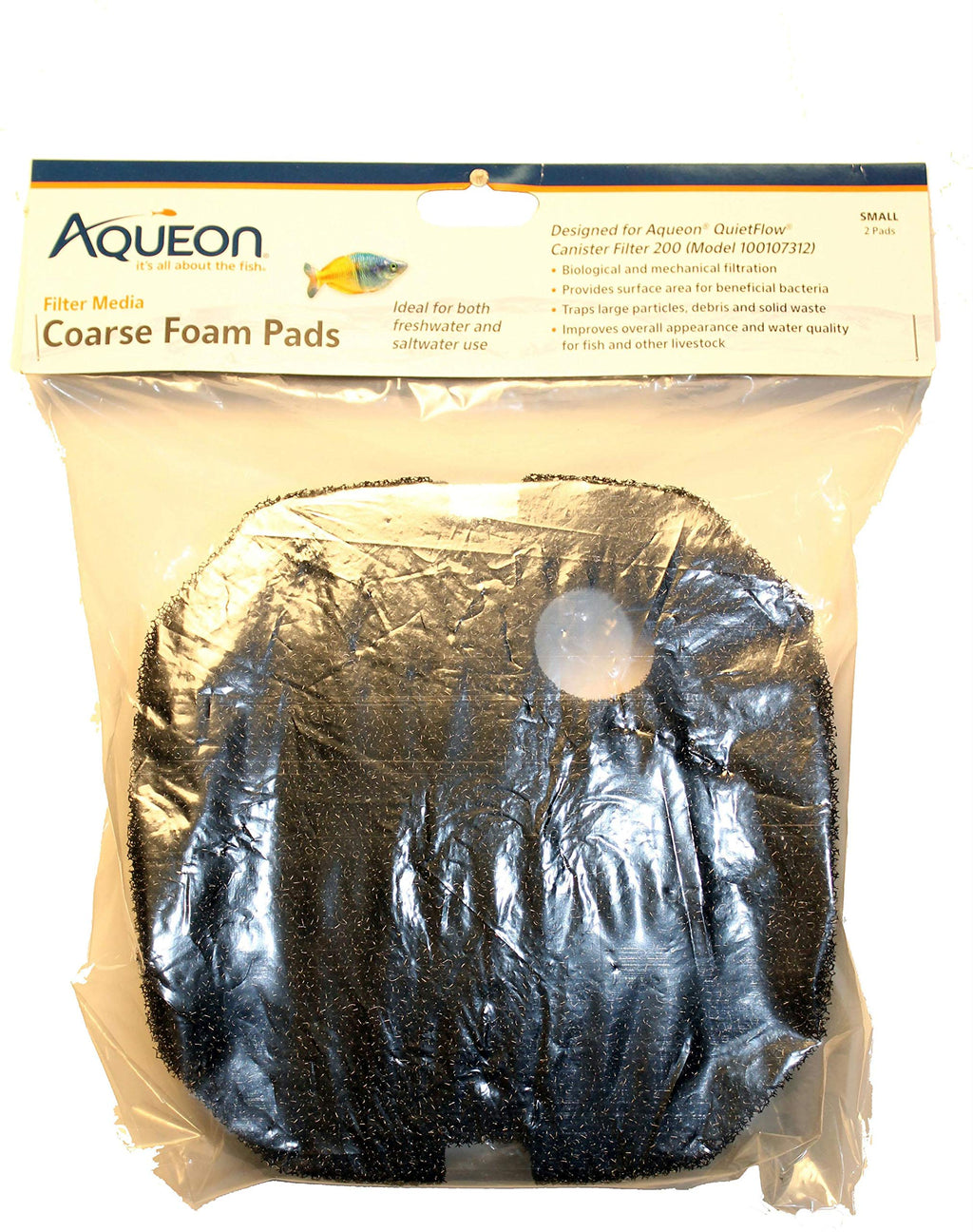 [Australia] - Aqueon QF Coarse Foam 2pk- 200 