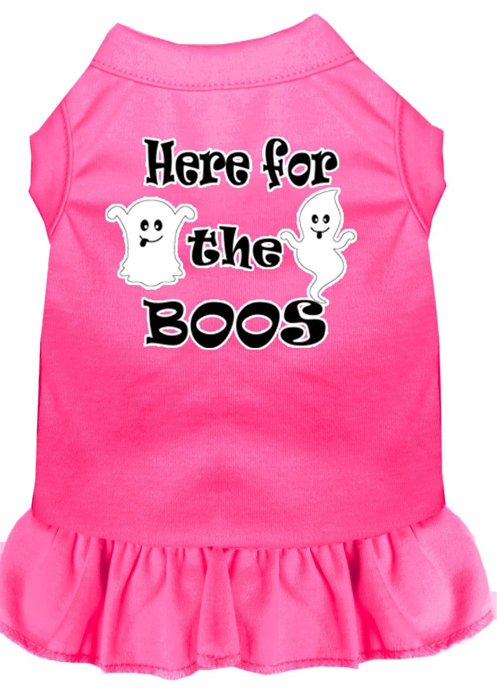 [Australia] - Here for the Boos Screen Print Dog Dress 4X-Large Bright Pink 