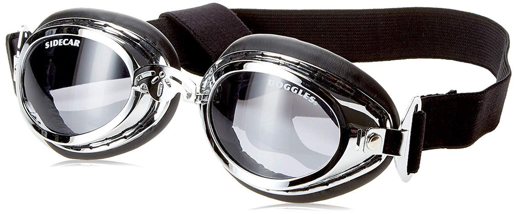 [Australia] - Doggles Dog Goggles/Glasses One Size Silver chrome 