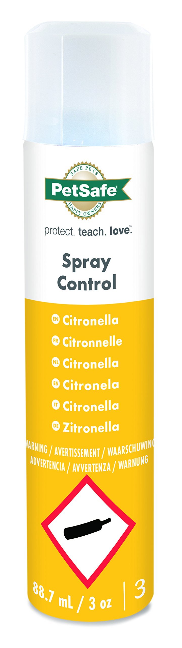 PetSafe - Anti-Bark Spray Refill, 300-400 jets, Ecological Formula, Compatible with Collar and Spray Training System (old version) - Citronella - PawsPlanet Australia