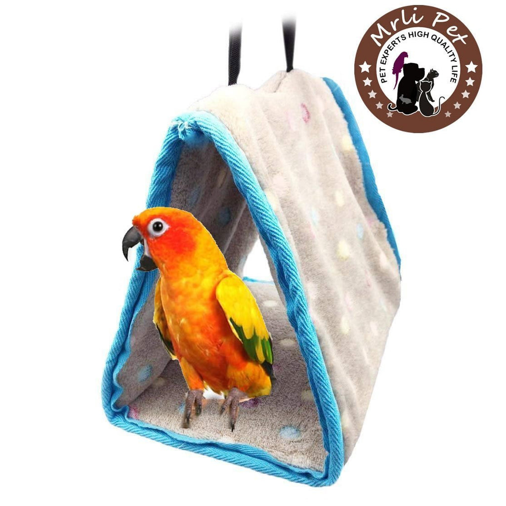 [Australia] - Parrot Perch Tents, Mrlipet Winter Warm Bird Nest House Plush Hammock Hanging Cave Happy Hut Hideaway for Macaw African Grey Amazon Eclectu Parakeet Cockatiels Cockatoo Conure Lovebird Cage Toys Large 