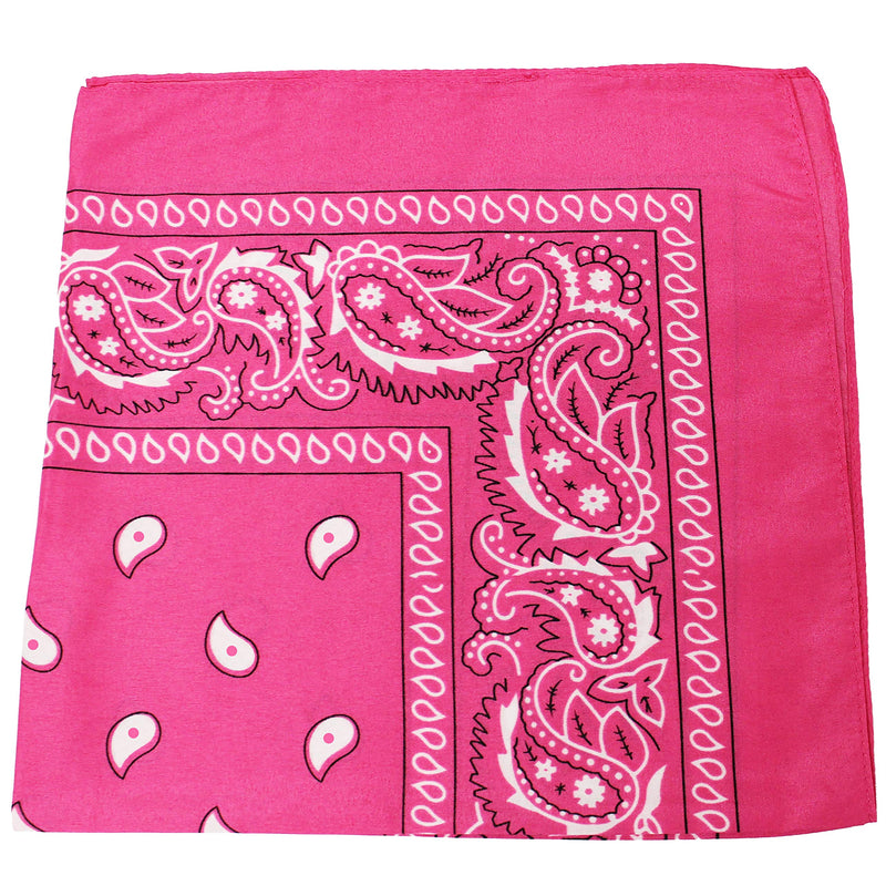 [Australia] - 3 Pack Mechaly Dog Bandana Neck Scarf Paisley 100% Polyester Double Sided Bandanas - Any Pets Hot Pink 