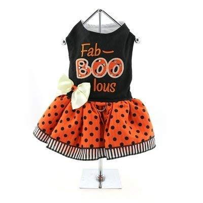 [Australia] - DOGGIE DESIGN Holiday Dog Harness Halloween Dress - Fab-Boo-lous Large 