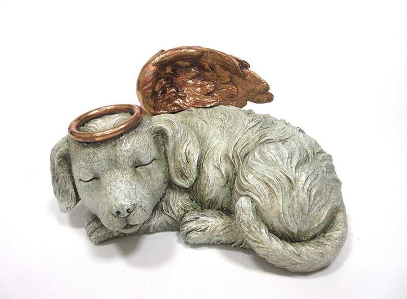 [Australia] - Pacific Giftware Pet Memorial Angel Dog Sleeping Cremation Urn Memorial Statue Bottom Load 30 Cubic Inch 