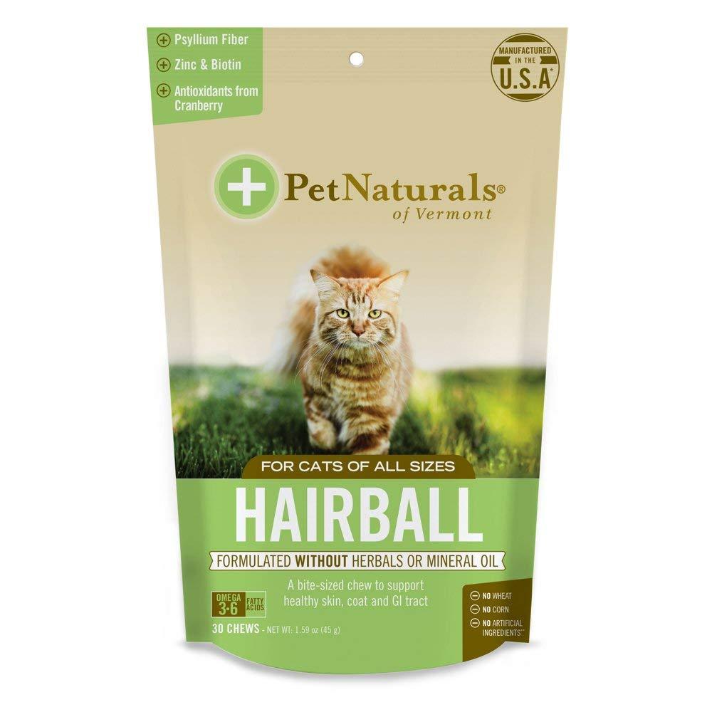 (4 Pack) Pet Naturals of VT Hairball Supplements for Cats - PawsPlanet Australia