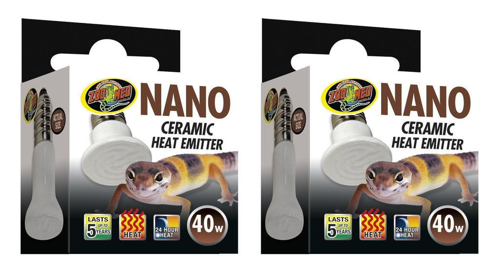 [Australia] - (2 Pack) Zoo Med Labs 40W Nano Ceramic Heat Emitter 