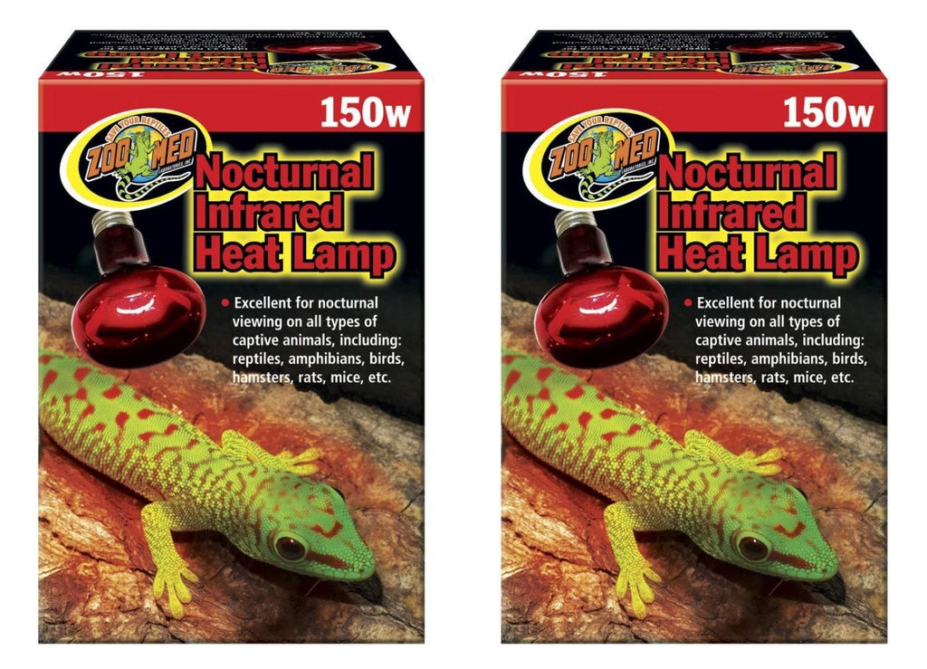 [Australia] - Zoo Med (2 Pack) Red Infrared Heat Lamp, 150 Watts 