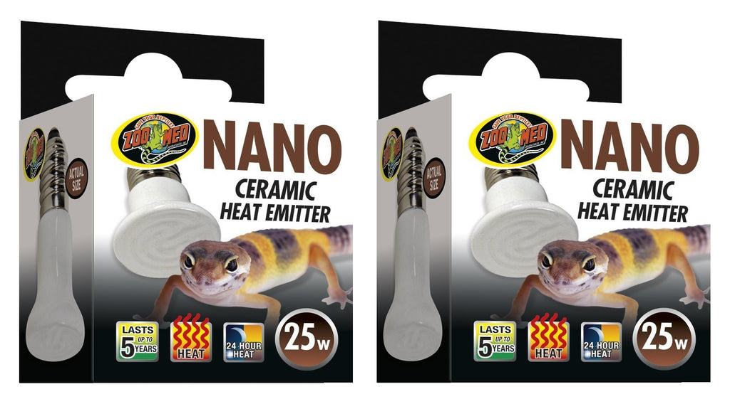 [Australia] - (2 Pack) Zoo Med Labs 25W Nano Ceramic Heat Emitter 