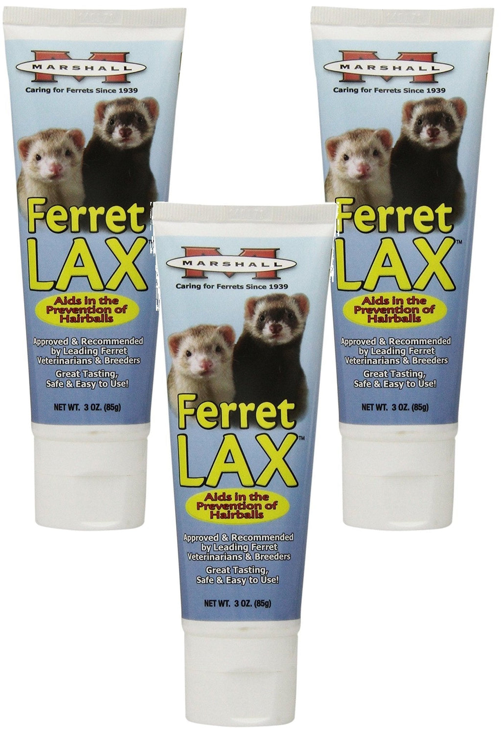 (3 Pack) Marshall Pet Products Ferret Lax Hairball and Obstruction Remedy 3-Ounces each - PawsPlanet Australia