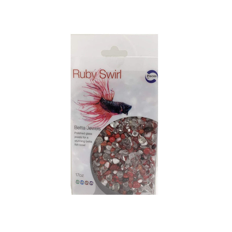 [Australia] - Pisces 17 oz Ruby Swirl Betta Jewels, One Size 