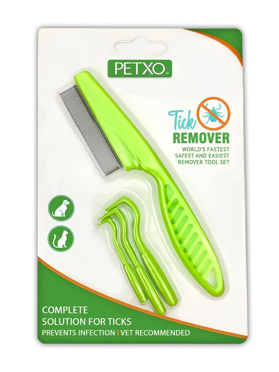 Home Tick Removal Tool for Dogs, Cats and Humans | Ultra-Safe Tick Remover | Removes Entire Head & Body | Pain-Free Ticks Remover | Tick Control Products | Pack of 3 + Flea Comb for Pets. - PawsPlanet Australia