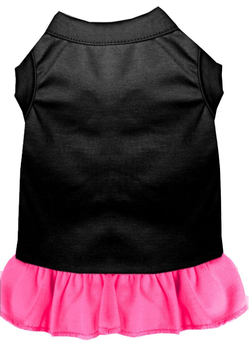 [Australia] - Mirage Pet Products 59-00 LGBKBPK Plain Dress, Large, Black with Bright Pink 
