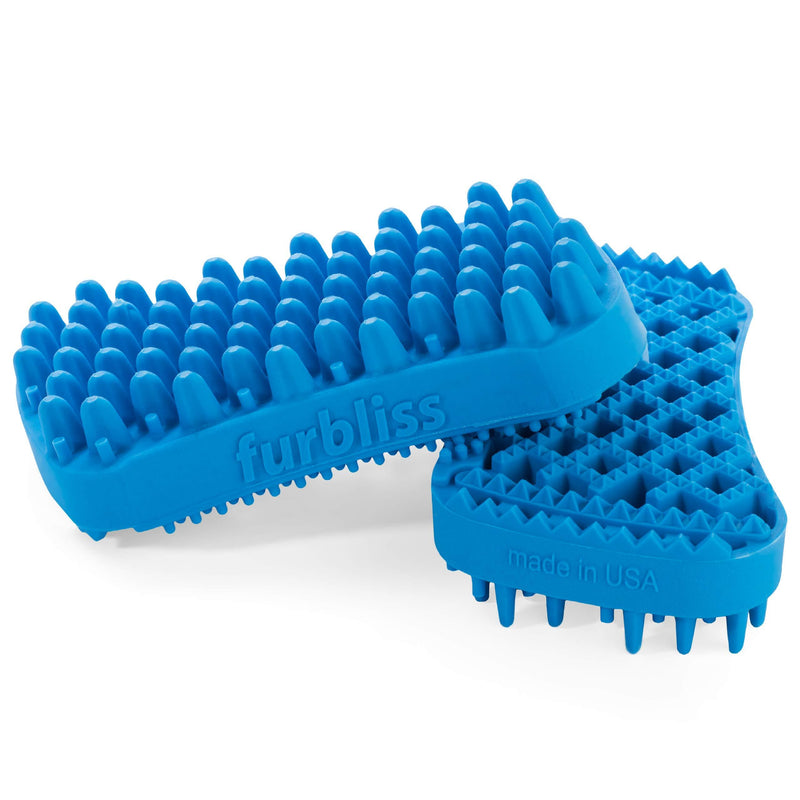 [Australia] - Furbliss Dog/Cat Brush for Grooming Small Pets, Great for The Bath, Deshedding and Massaging Your Pet Short Hair 