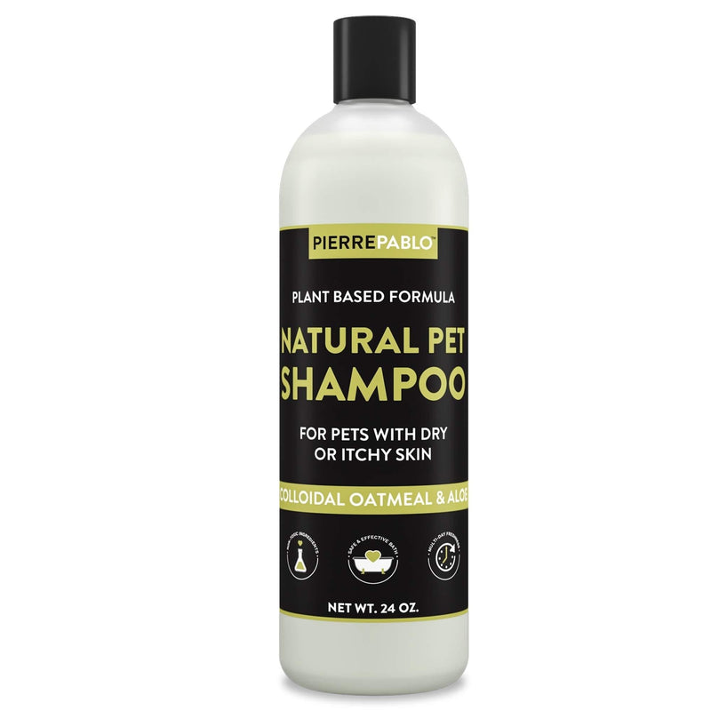 [Australia] - PierrePablo Natural Oatmeal Dog Shampoo with Enhanced Odor Control, 24 Ounces 