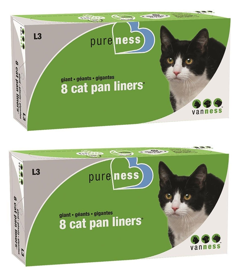 [Australia] - Van Ness Giant Cat Pan Liners, 8-Count Per Pack 16 Count 