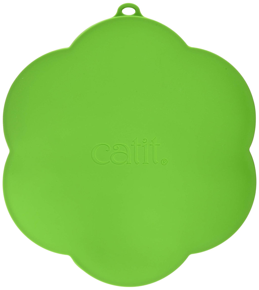 Catit Cat Food and Water Silicone Placemat Flower Shape Green - PawsPlanet Australia