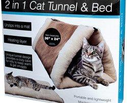 [Australia] - WMU 2 In 1 Cat Tunnel & Bed with Heating Layer 