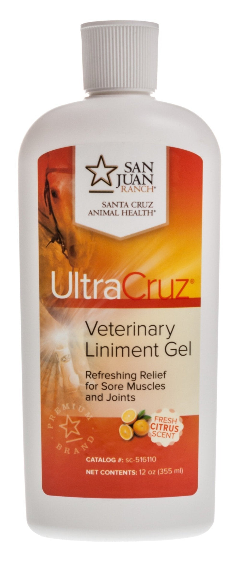 UltraCruz - sc-516110 Veterinary Liniment Gel for Horses, 12 oz - PawsPlanet Australia